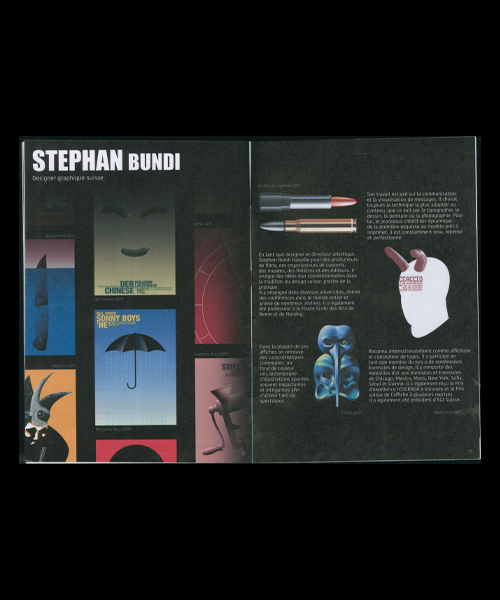 Scan de la double page sur Stephan Bundi