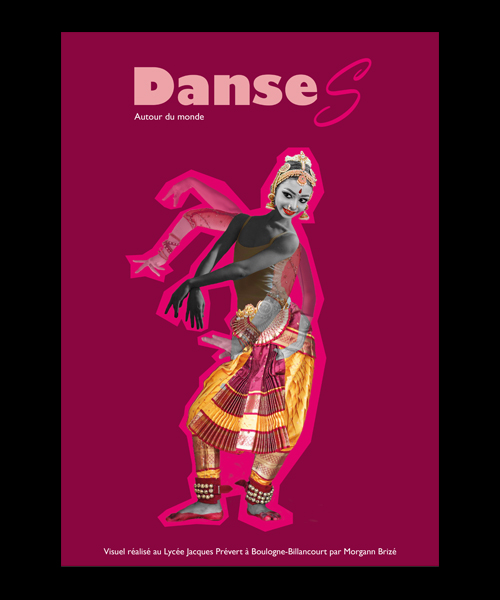 Affiche 3 sur fond rose