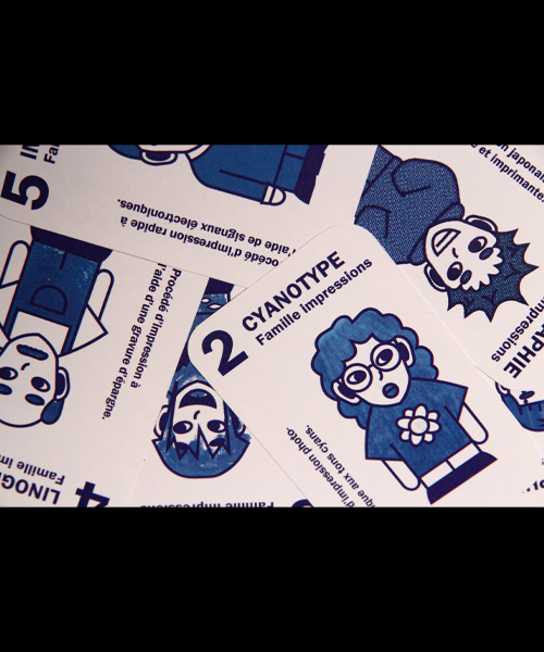 Photo des cartes en tas