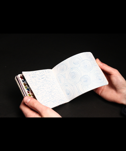 Photo d'une double page du carnet