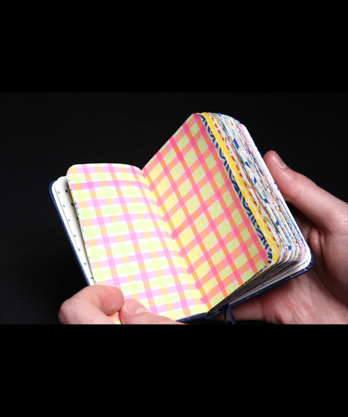 Photo d'une double page du carnet