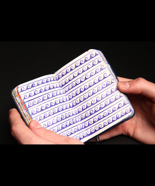 Photo d'une double page du carnet