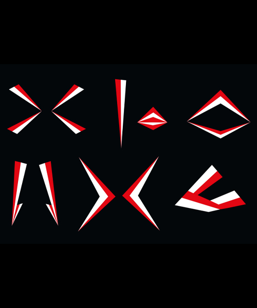 Modules illustrator qui composent la typographie